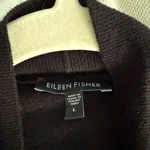 Eileen Fisher Dark Brown Knit Top